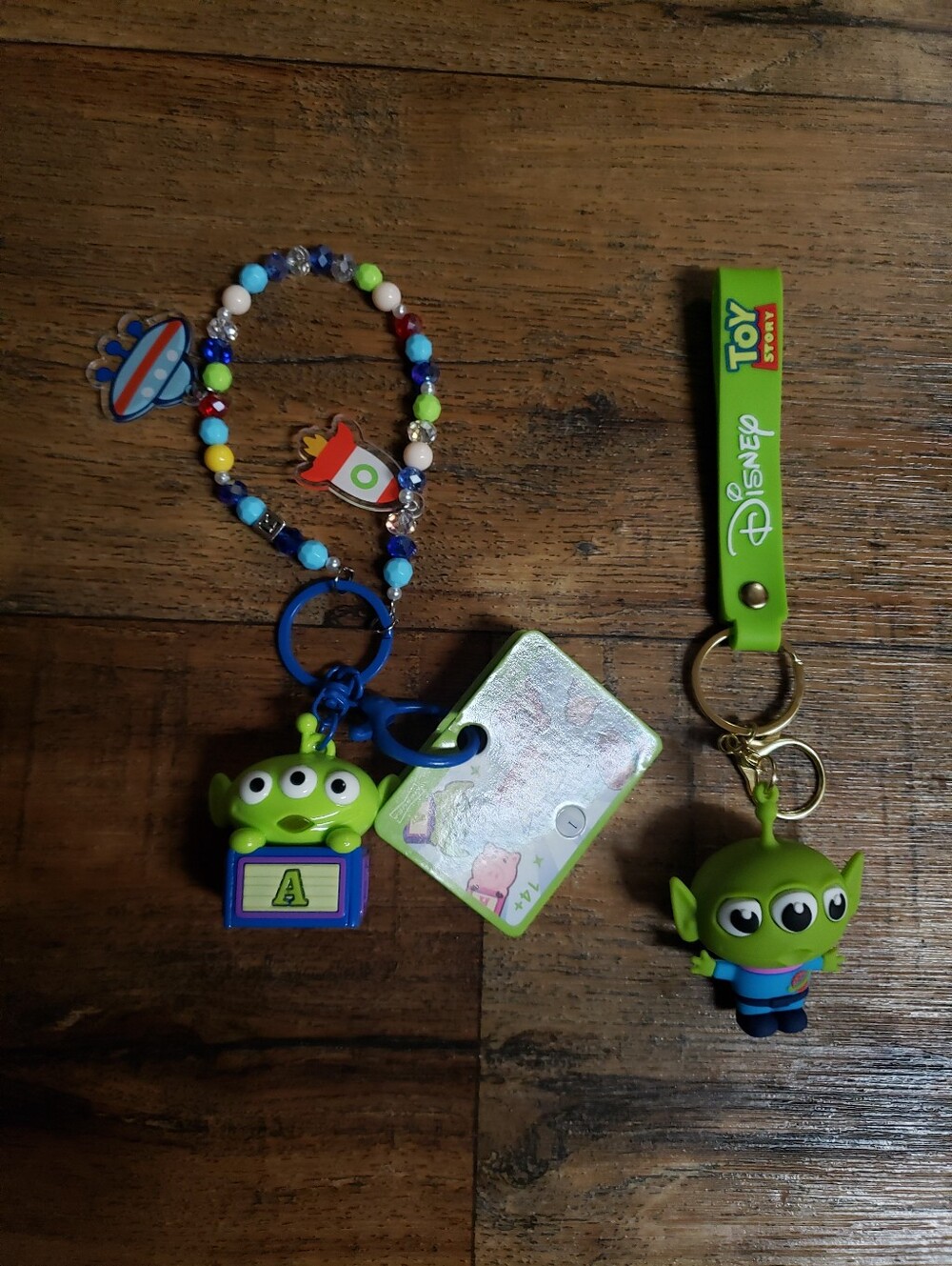 Set Of 2 Disney's Toy Story Alien Keychains